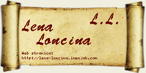 Lena Lončina vizit kartica